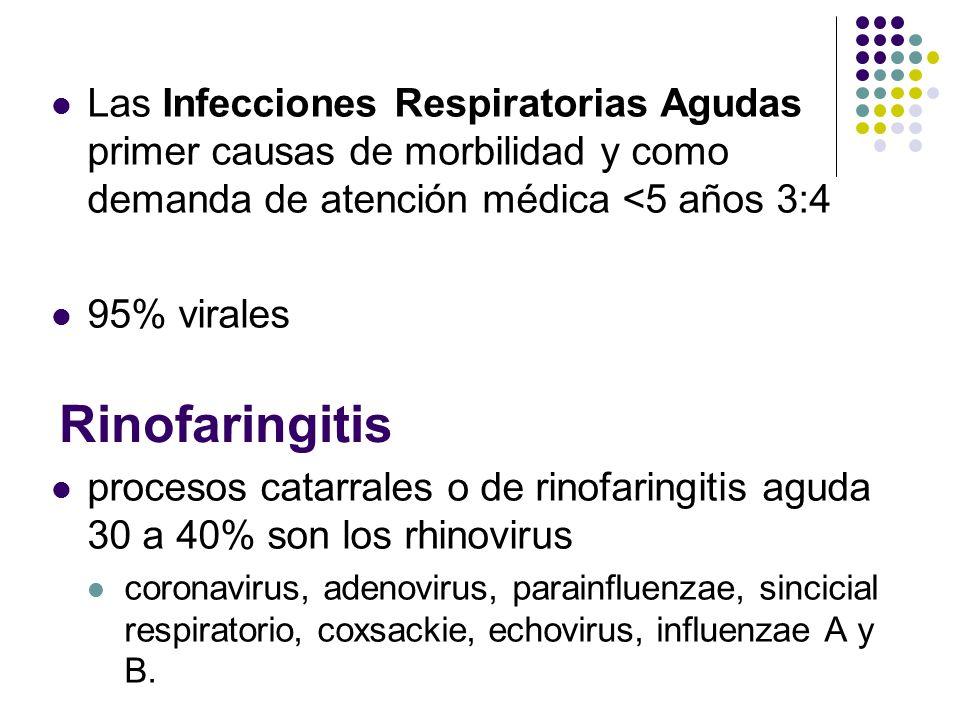 Las Infecciones Respiratorias Agudas primer causas de morbilidad y como demanda de atención médica <5 años 3:4