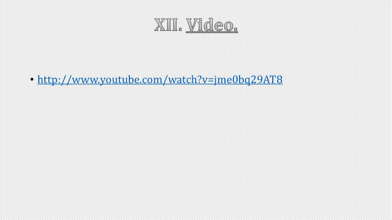 Video.   v=jme0bq29AT8