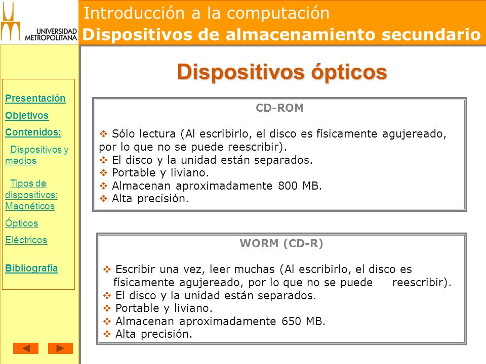 Dispositivos ópticos CD-ROM