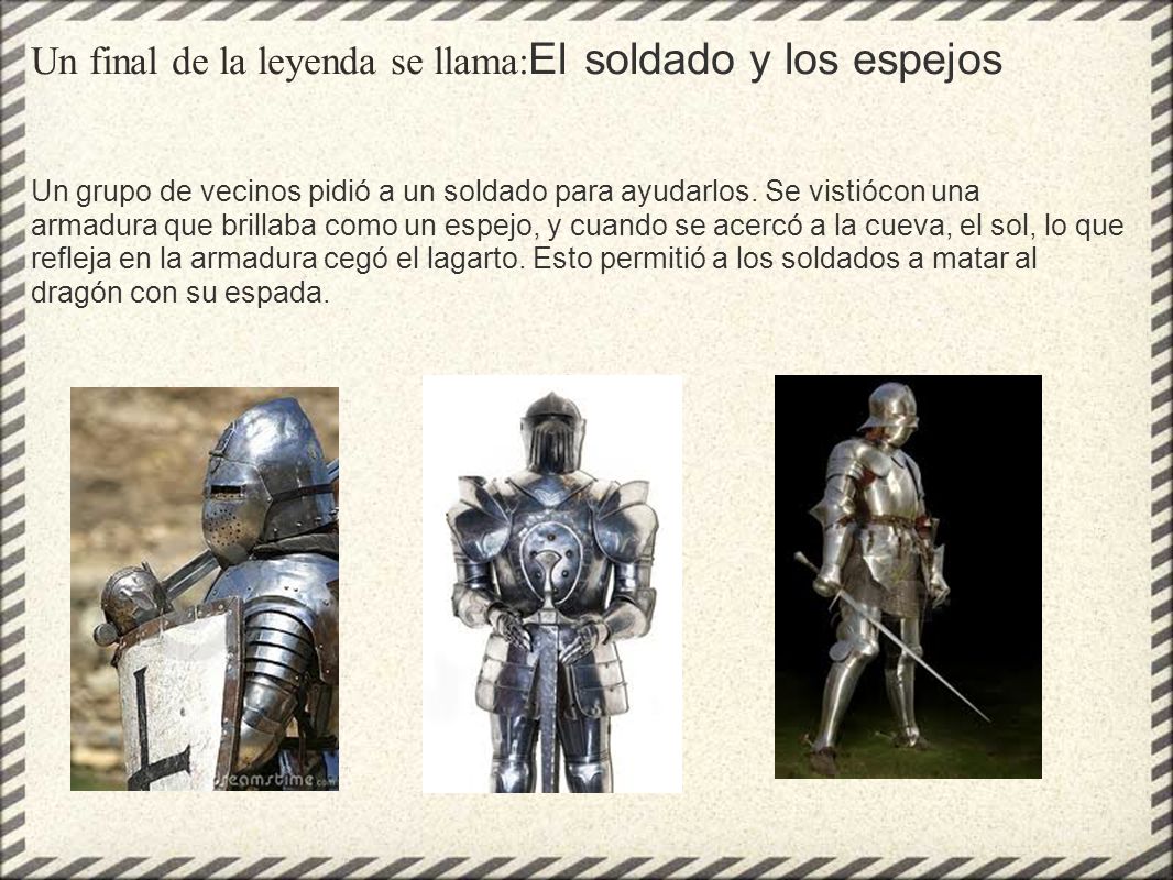 Un final de la leyenda se llama:El soldado y los espejos