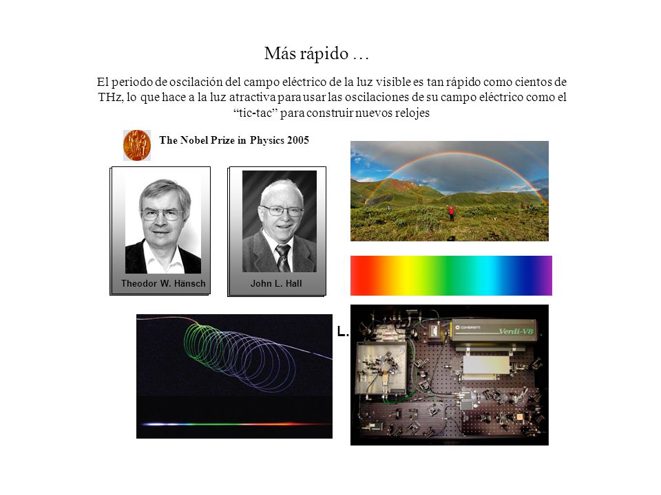 Más rápido … Theodor W. Hänsch John L. Hall