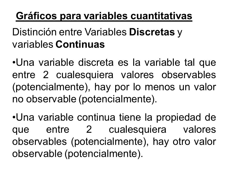 Gráficos para variables cuantitativas