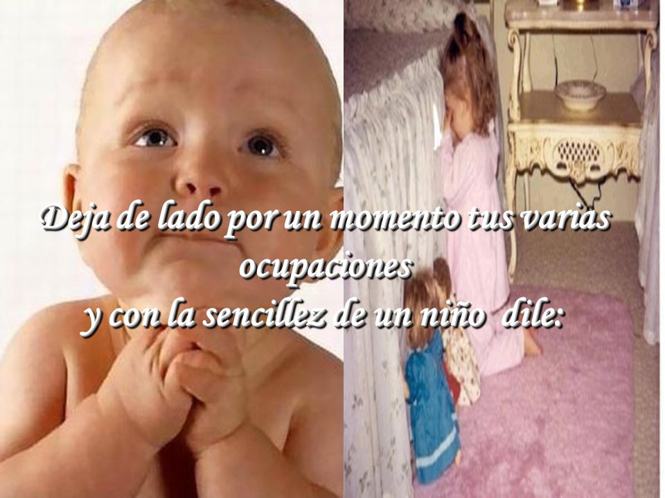 Deja de lado por un momento tus varias ocupaciones