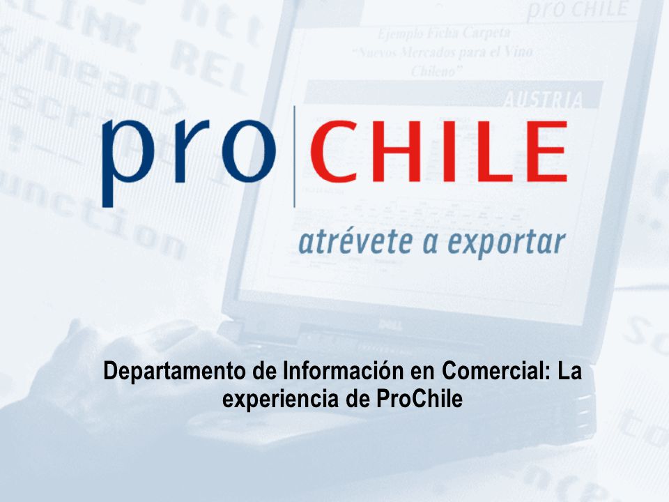 Departamento de Información en Comercial: La experiencia de ProChile
