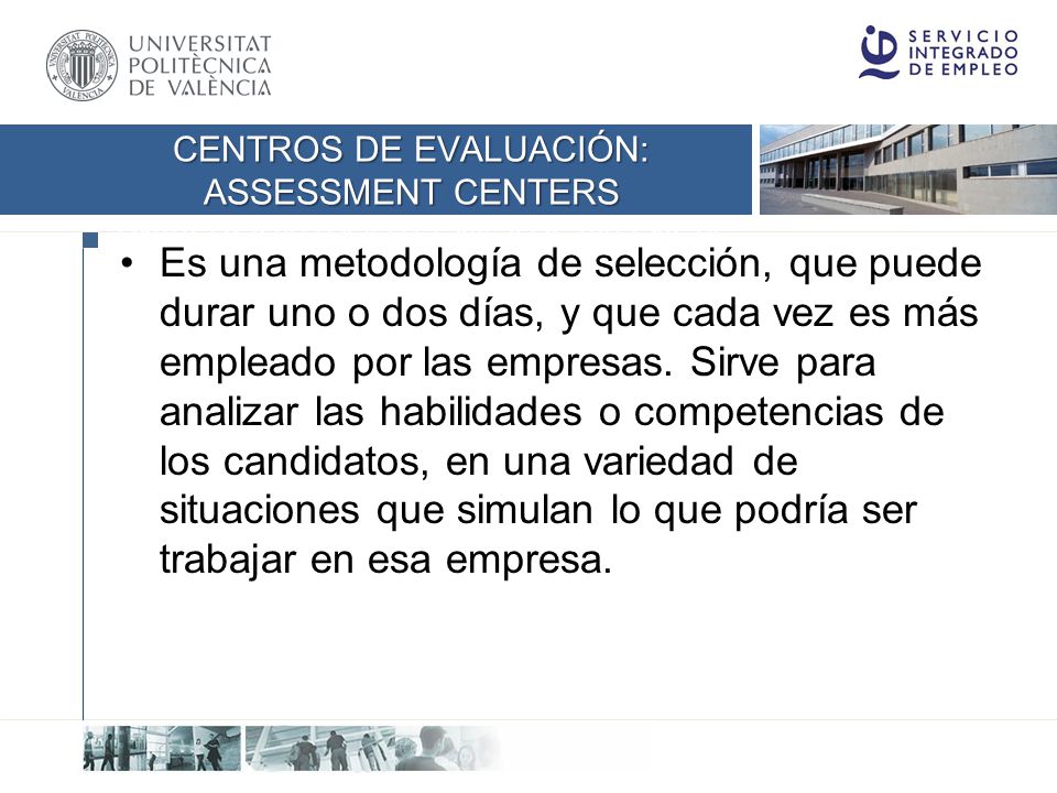 cEntros de evaluación: assessment centers