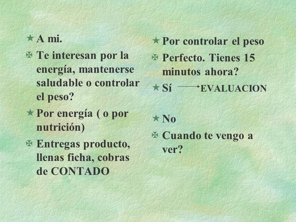A mi. Te interesan por la energía, mantenerse saludable o controlar el peso Por energía ( o por nutrición)