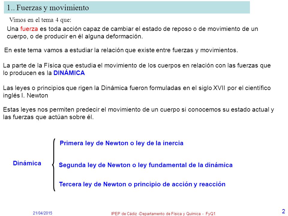 IPEP de Cádiz -Departamento de Física y Química - FyQ1