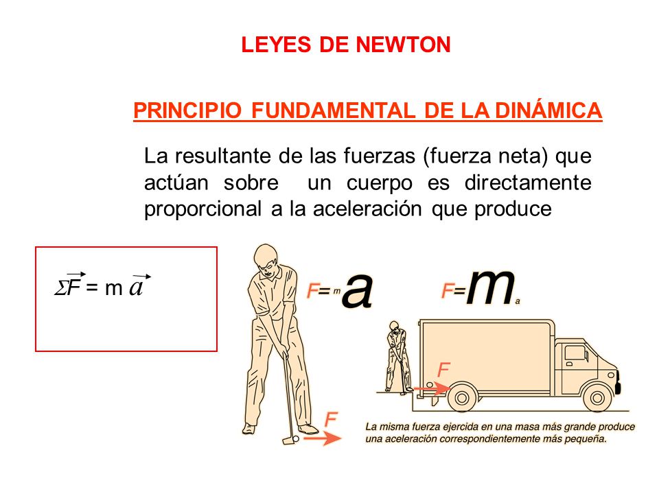 LEYES DE NEWTON PRINCIPIO FUNDAMENTAL DE LA DINÁMICA.