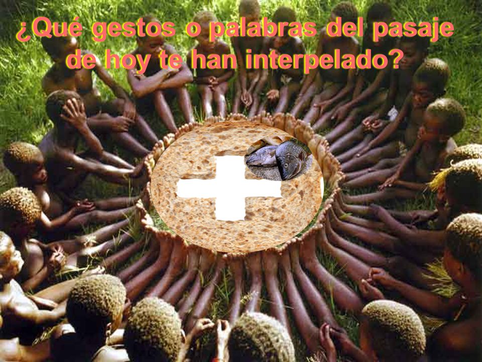 ¿Qué gestos o palabras del pasaje de hoy te han interpelado