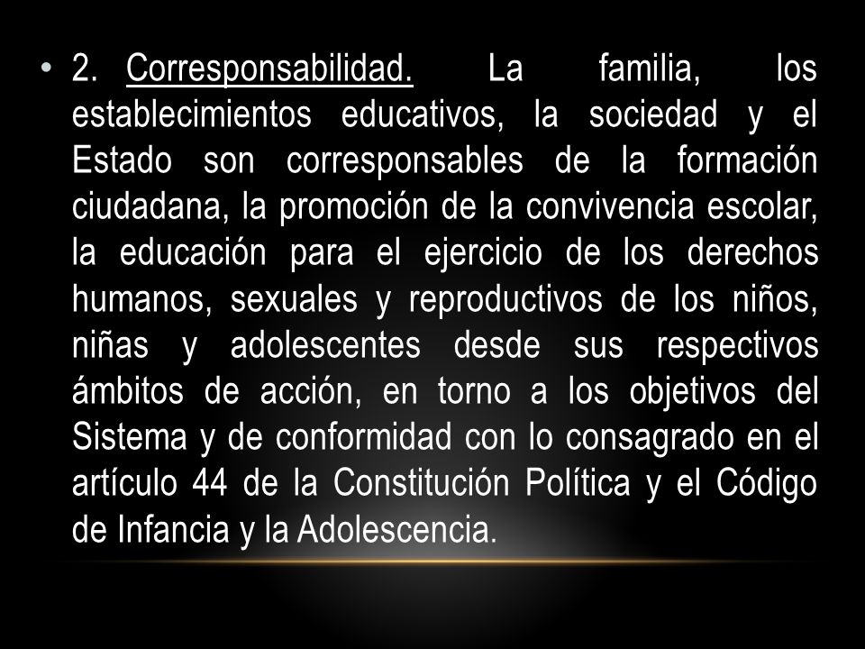 2. Corresponsabilidad.