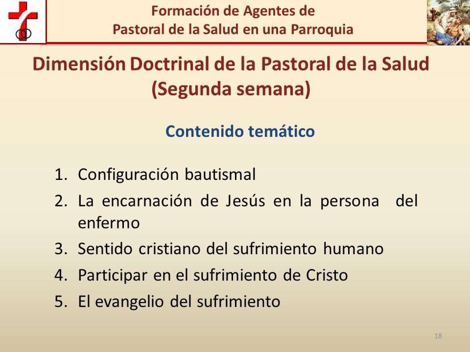 Dimensión Doctrinal de la Pastoral de la Salud (Segunda semana)