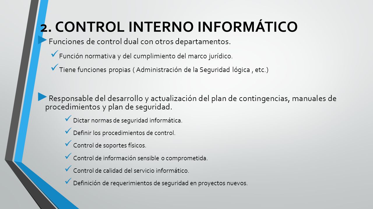 2. CONTROL INTERNO INFORMÁTICO