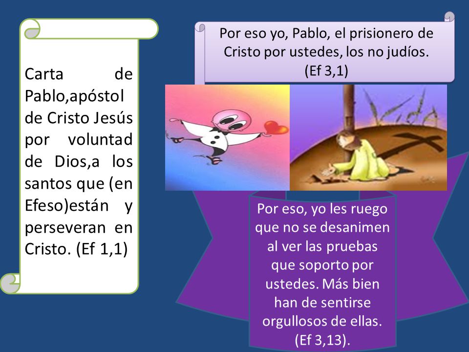Por eso yo, Pablo, el prisionero de Cristo por ustedes, los no judíos.
