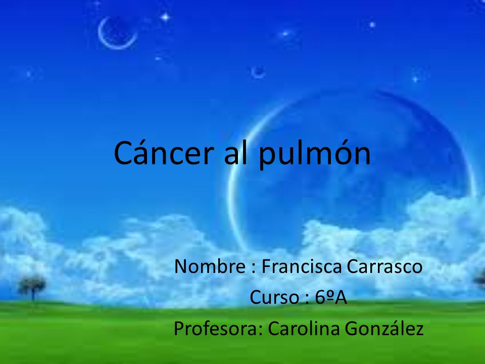 Nombre : Francisca Carrasco Curso : 6ºA Profesora: Carolina González