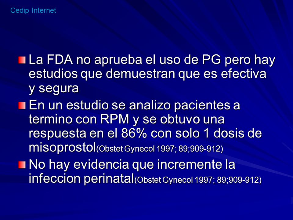 La FDA no aprueba el uso de PG pero hay estudios que demuestran que es efectiva y segura