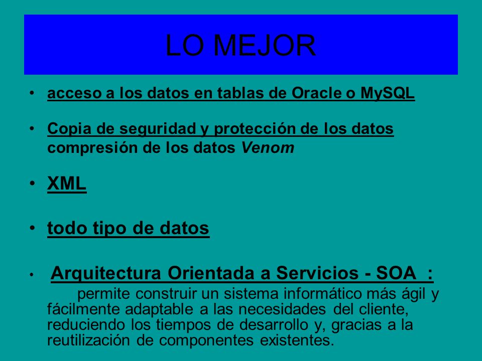 LO MEJOR XML todo tipo de datos