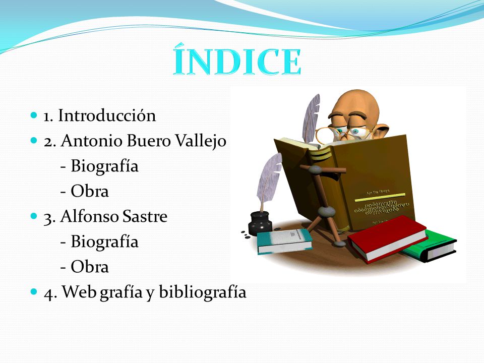 ÍNDICE 1. Introducción 2. Antonio Buero Vallejo - Biografía - Obra