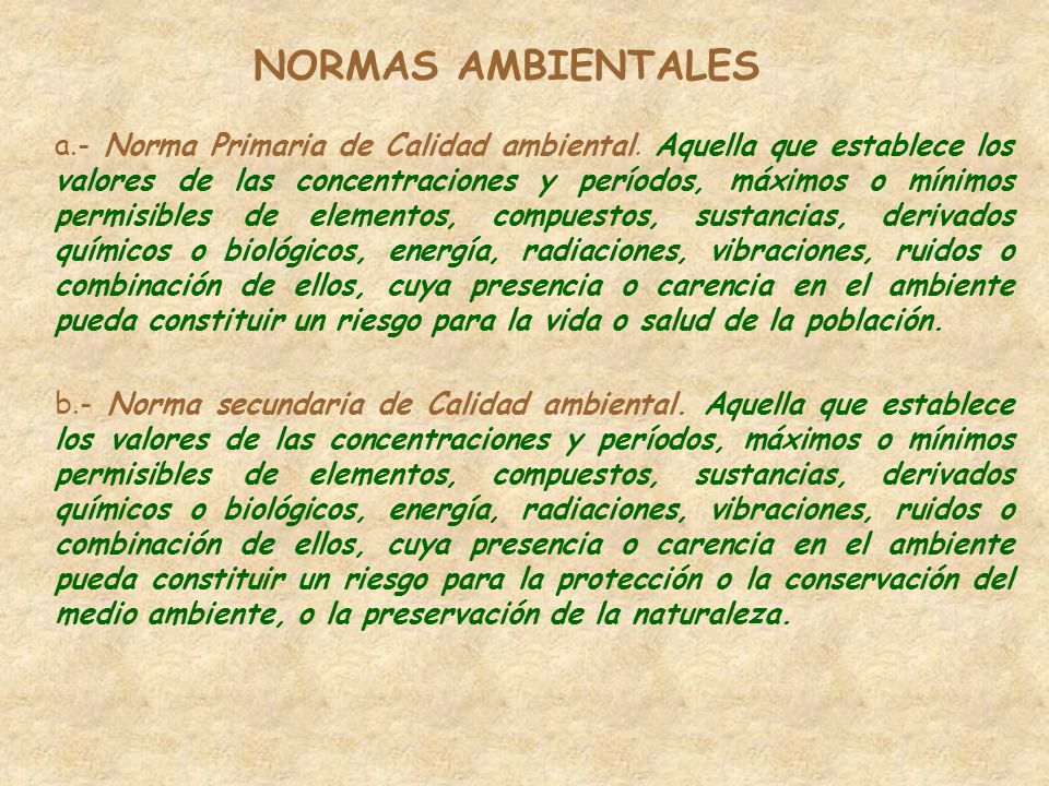 NORMAS AMBIENTALES