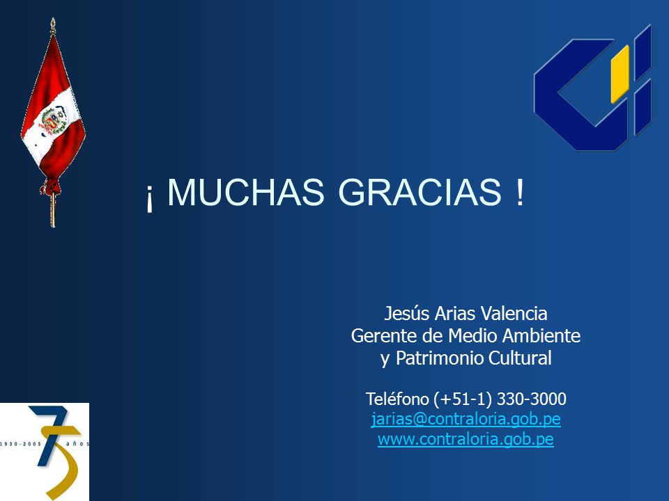 Jesús Arias Valencia Gerente de Medio Ambiente y Patrimonio Cultural
