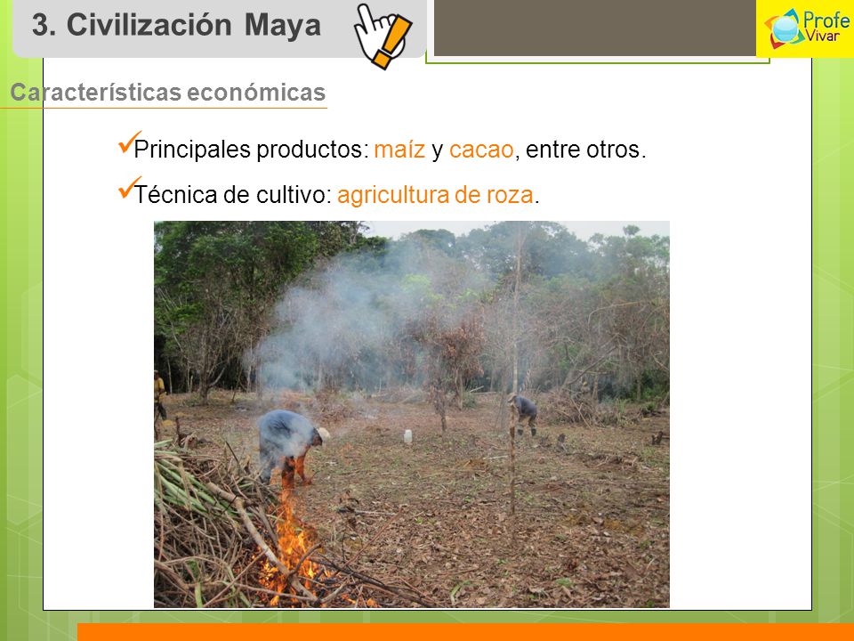 3. Civilización Maya Características económicas