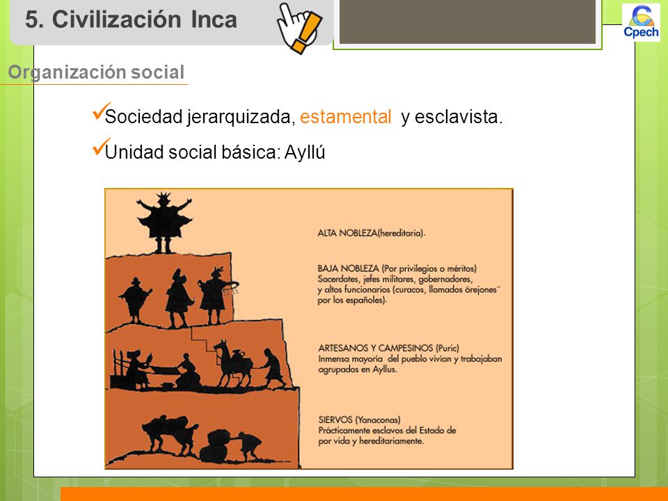 5. Civilización Inca Organización social
