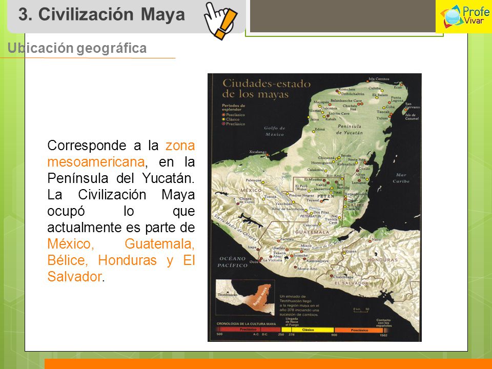 3. Civilización Maya Ubicación geográfica