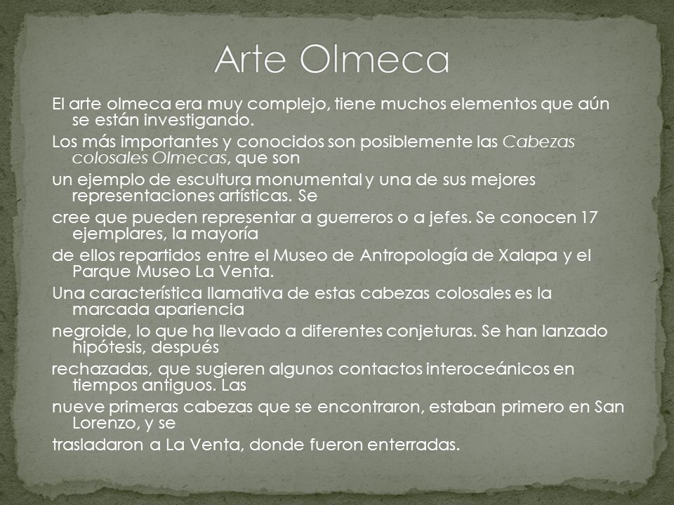 Arte Olmeca