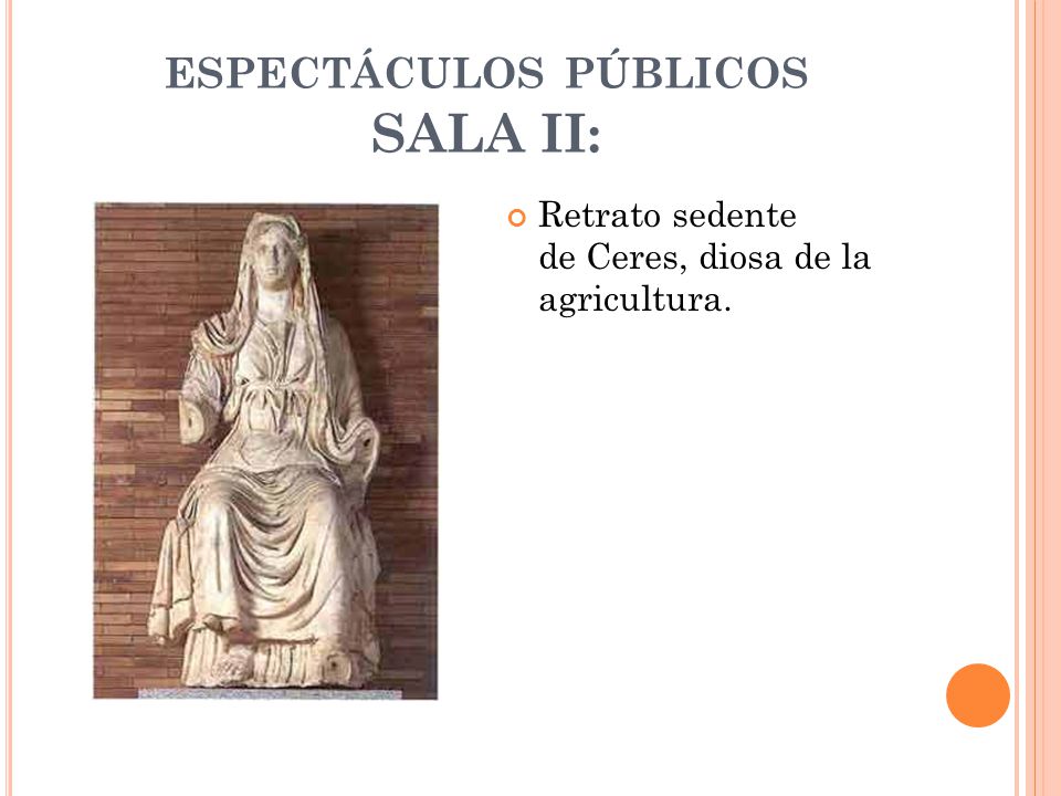 espectáculos públicos SALA II: