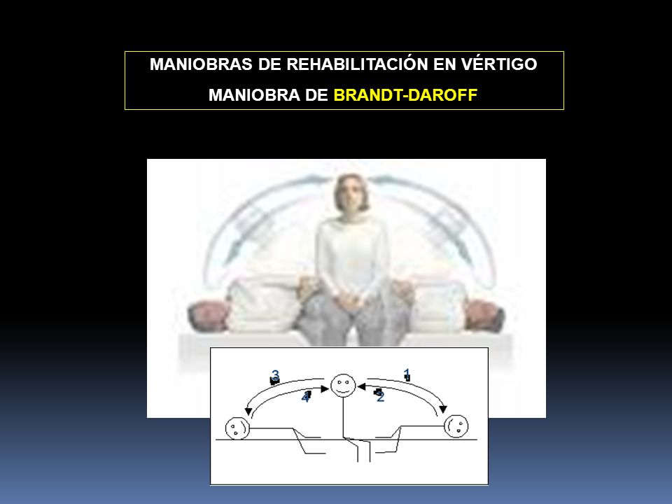MANIOBRAS DE REHABILITACIÓN EN VÉRTIGO MANIOBRA DE BRANDT-DAROFF