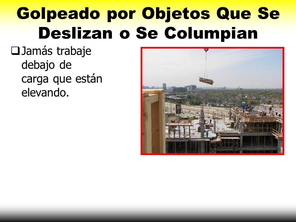 Golpeado por Objetos Que Se Deslizan o Se Columpian