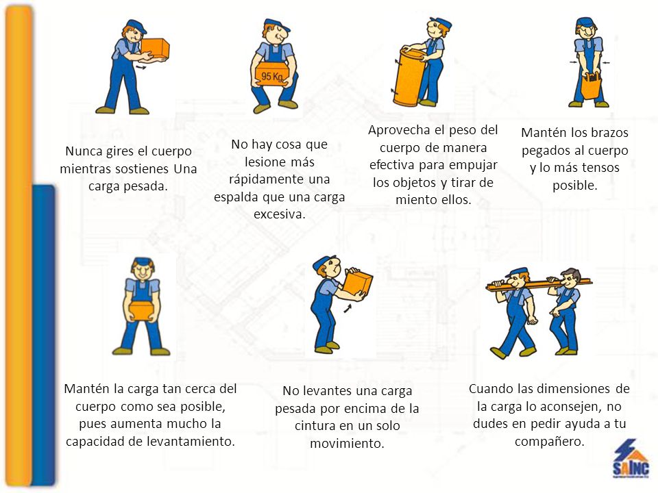 Mantén los brazos pegados al cuerpo y lo más tensos posible.