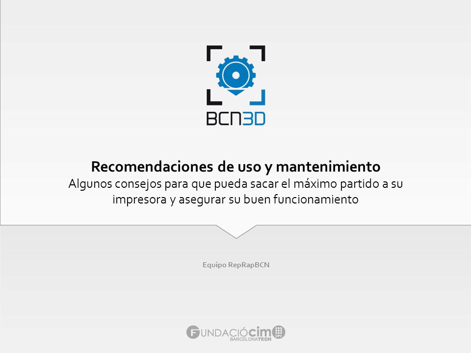 Recomendaciones de uso y mantenimiento Algunos consejos para que pueda sacar el máximo partido a su impresora y asegurar su buen funcionamiento