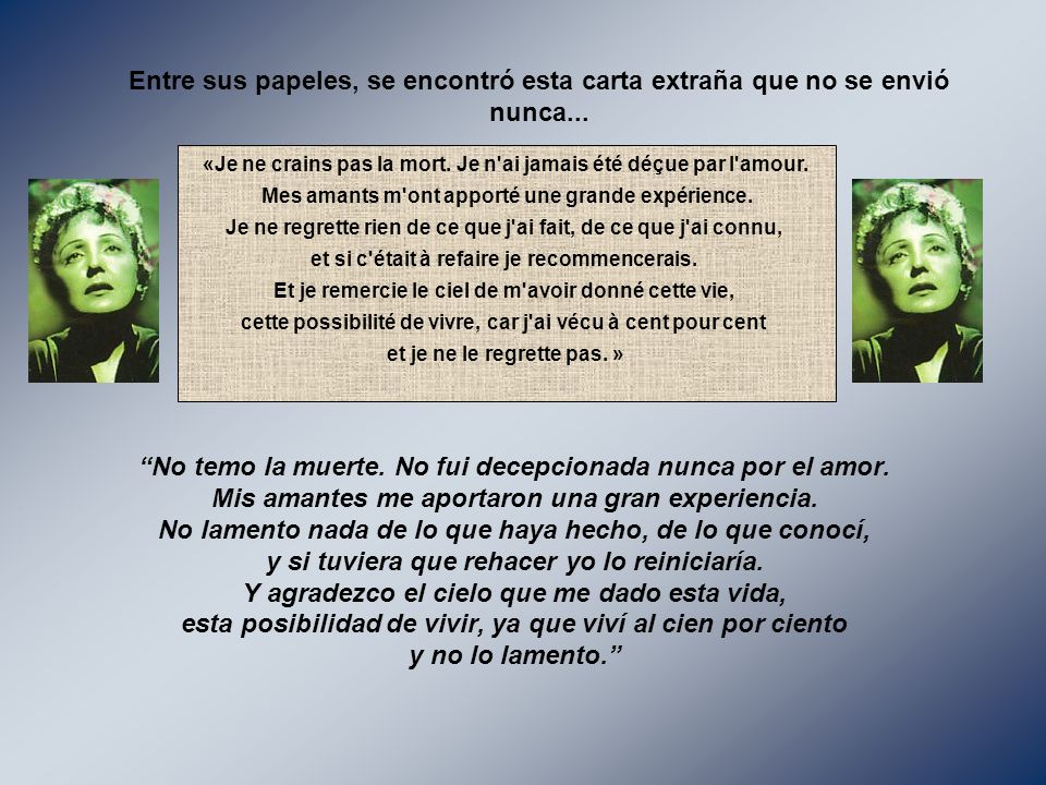 Entre sus papeles, se encontró esta carta extraña que no se envió nunca...