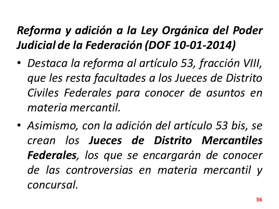 Reforma y adición a la Ley Orgánica del Poder Judicial de la Federación (DOF )