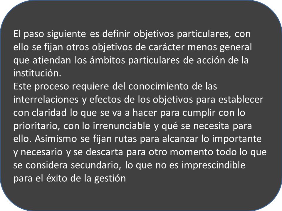 Congruencia con los objetivos y metas del nivel jerárquico superior