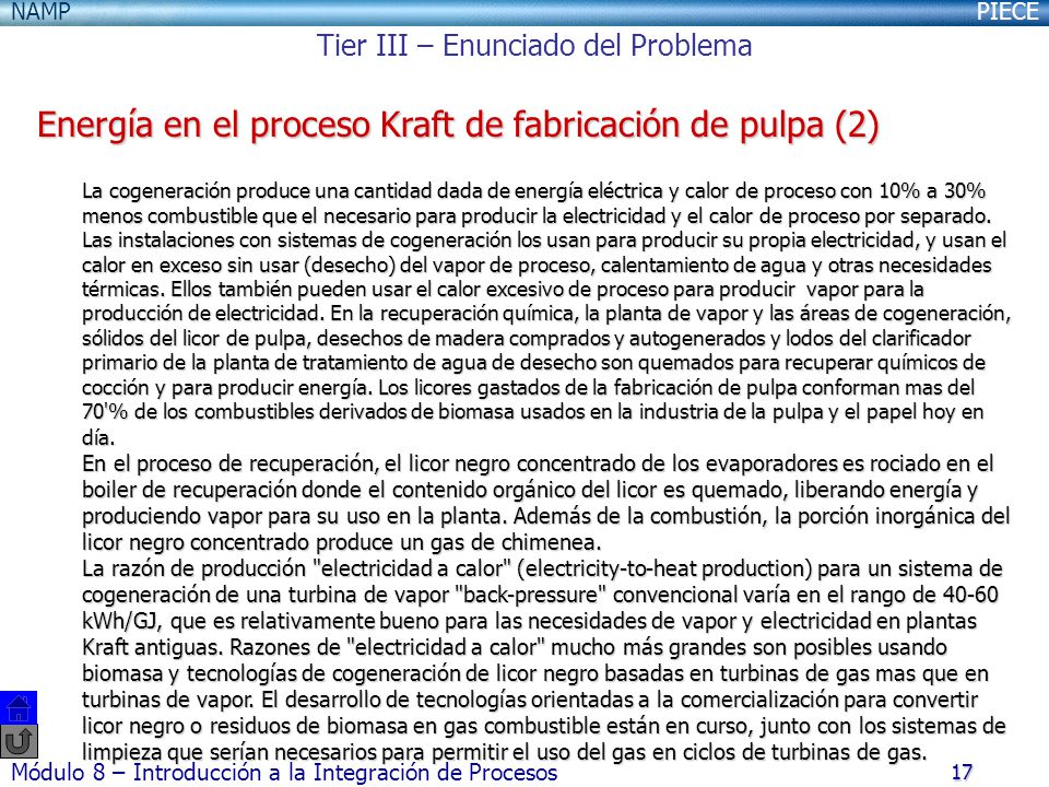 Energía en el proceso Kraft de fabricación de pulpa (2)