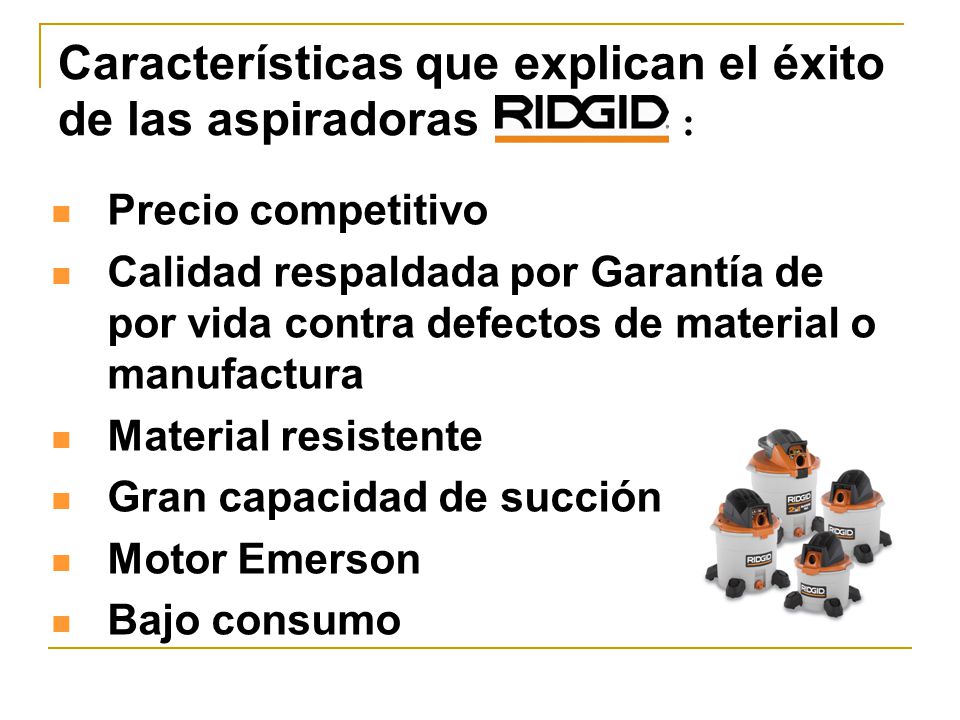 Características que explican el éxito de las aspiradoras :
