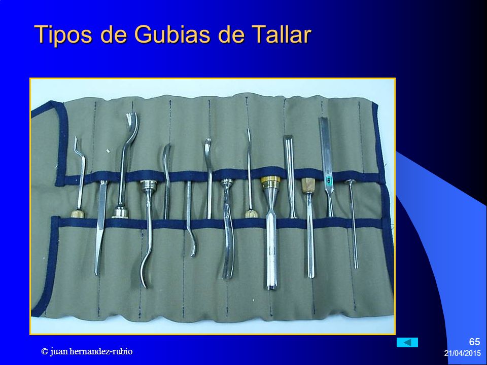Tipos de Gubias de Tallar
