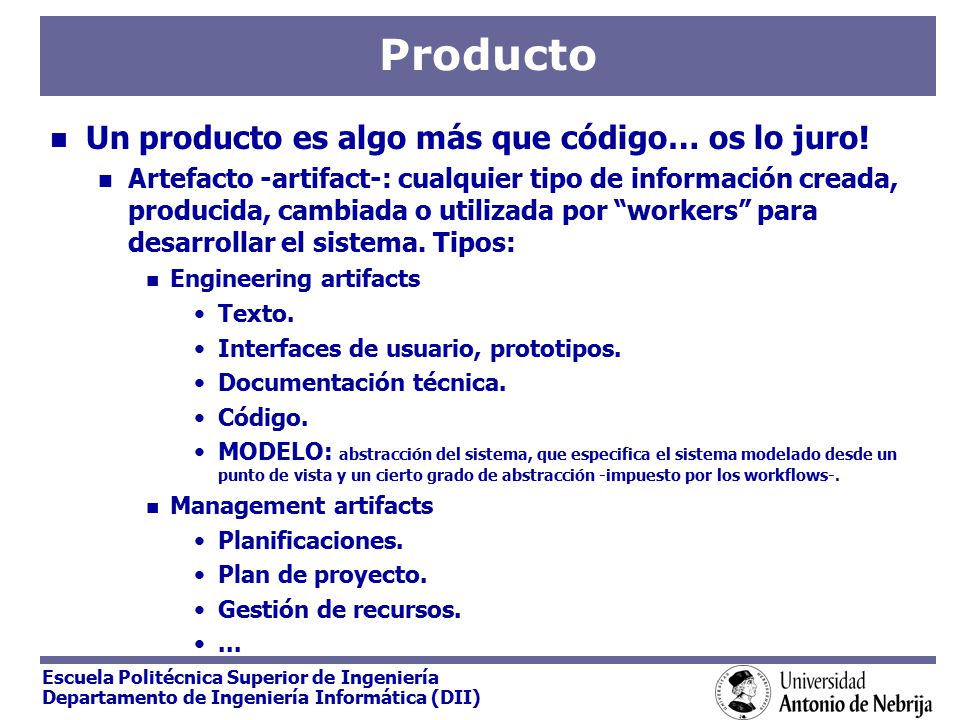 Producto Un producto es algo más que código… os lo juro!