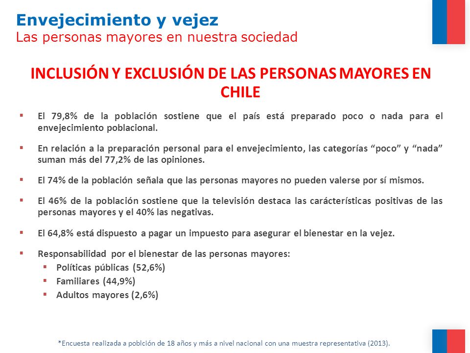 Envejecimiento y vejez Las personas mayores en nuestra sociedad