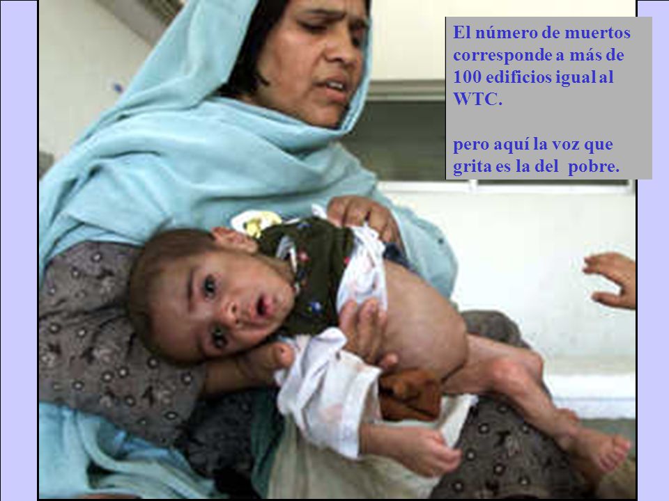 El número de muertos corresponde a más de 100 edificios igual al WTC.
