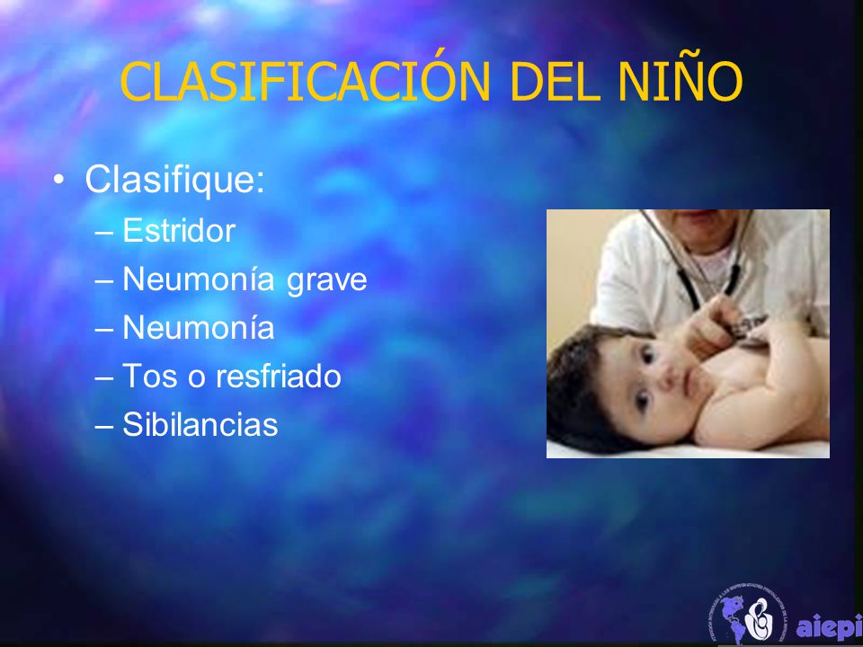 CLASIFICACIÓN DEL NIÑO