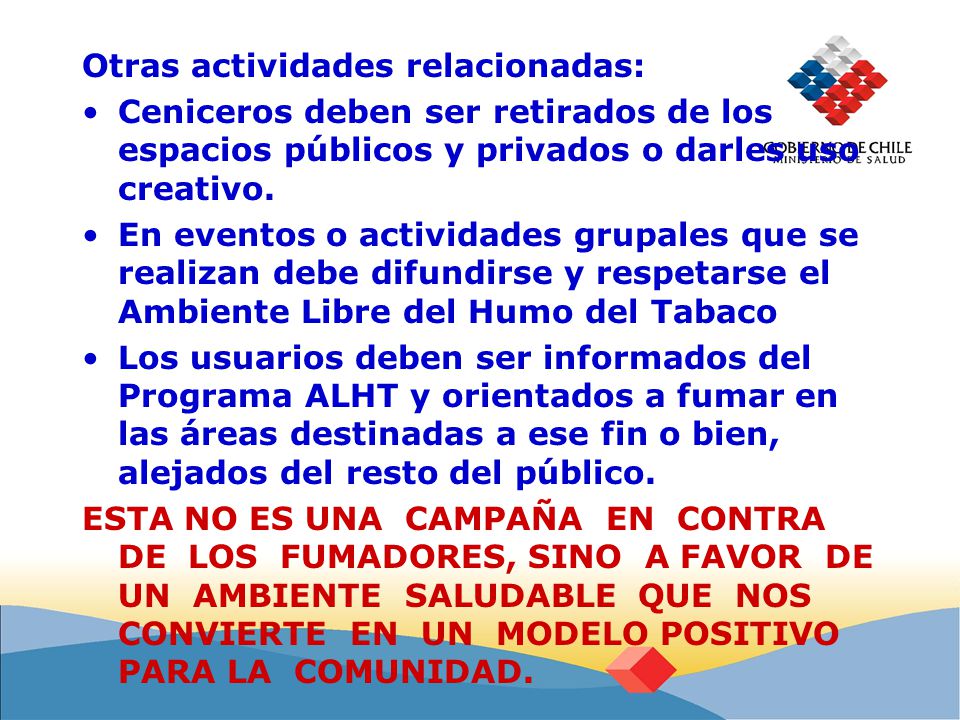 Otras actividades relacionadas: