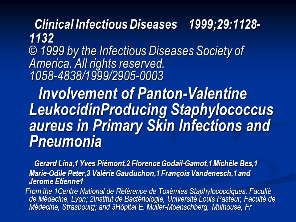 Clinical Infectious Diseases 1999;29: © 1999 by the Infectious Diseases Society of America. All rights reserved /1999/
