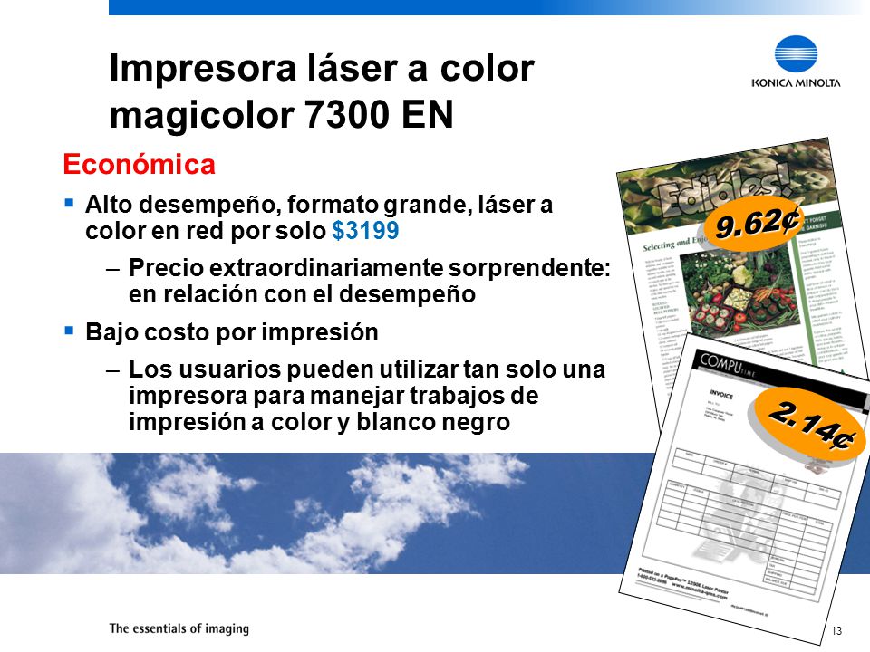 Impresora láser a color magicolor 7300 EN