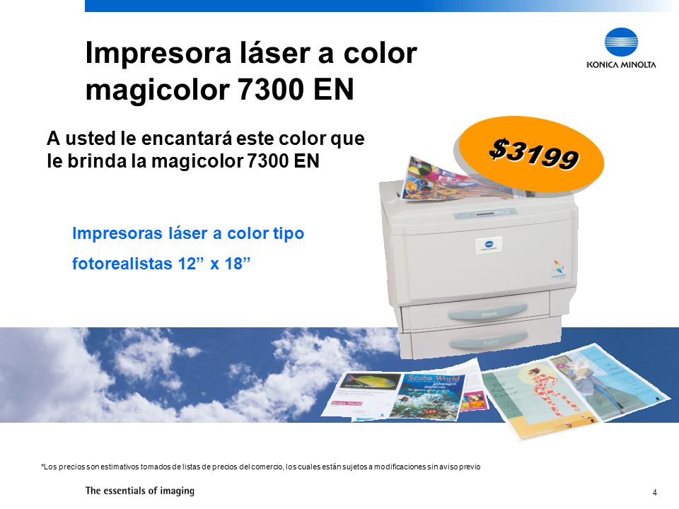 Impresora láser a color magicolor 7300 EN