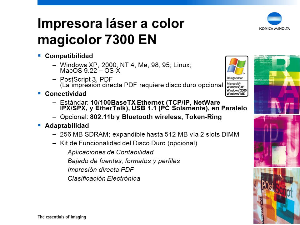 Impresora láser a color magicolor 7300 EN