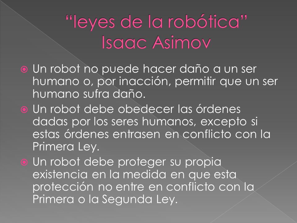 leyes de la robótica Isaac Asimov