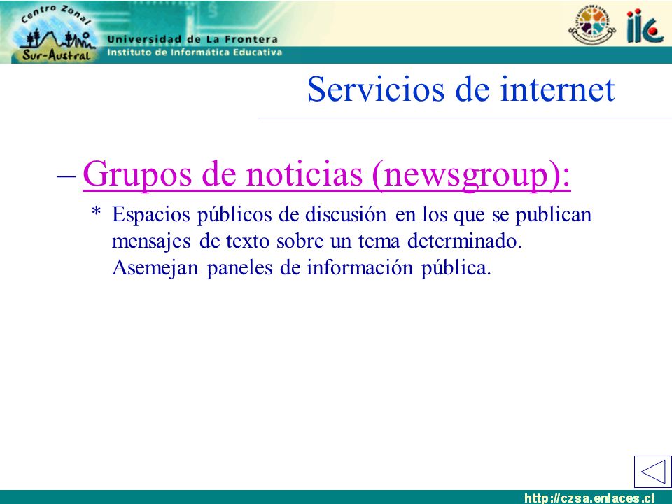 Grupos de noticias (newsgroup):