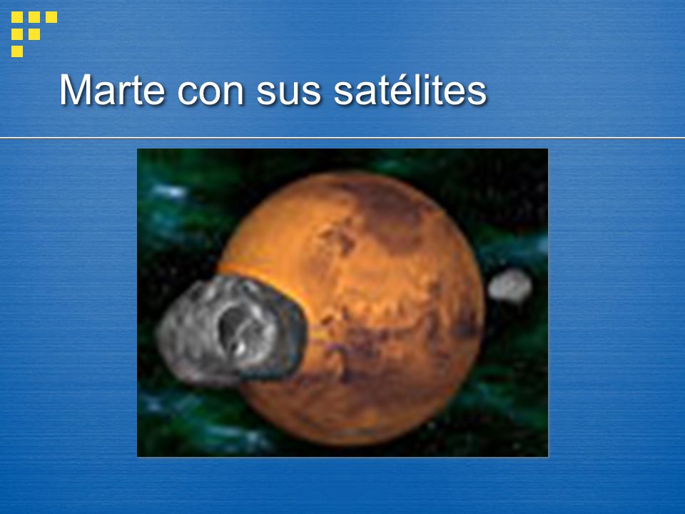 Marte con sus satélites